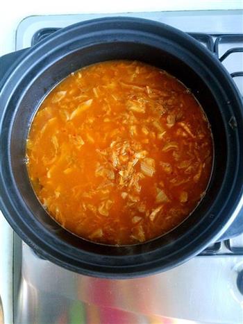 韩式泡菜锅的做法步骤5