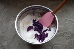 蔓越莓桂花紫薯松糕的做法步骤2