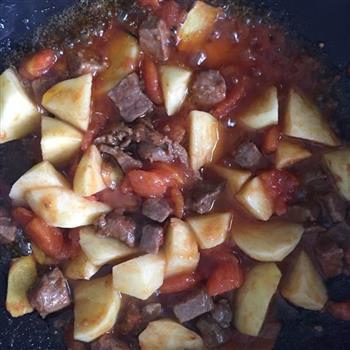 番茄土豆炖牛肉的做法步骤6