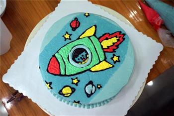 小火箭生日蛋糕的做法图解12