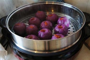 紫薯豆沙糕的做法步骤12