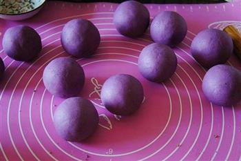 紫薯豆沙糕的做法步骤6