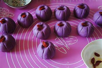 紫薯豆沙糕的做法步骤9