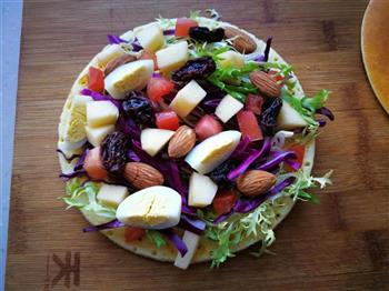 健康瘦身松饼蔬果沙拉的做法步骤8