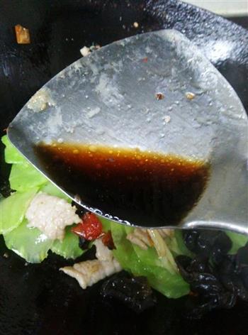 泡椒炒木耳莴笋肉片的做法步骤16