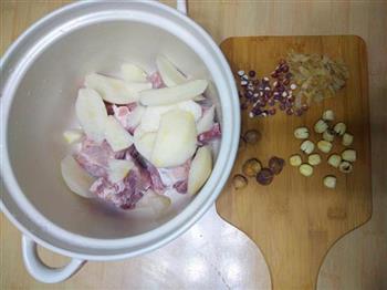 润肺枇杷叶鸭梨骨头汤的做法步骤1