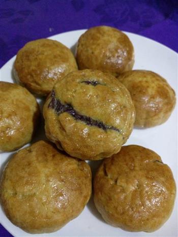 紫薯紫米红豆月饼的做法图解13