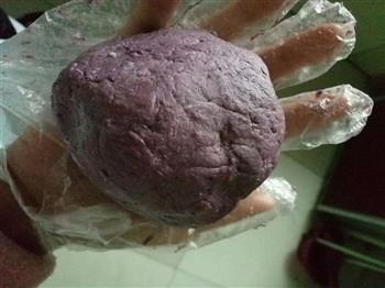 紫薯紫米红豆月饼的做法图解9