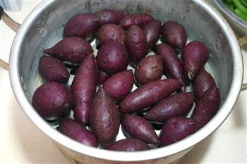 千层紫薯发糕的做法步骤1