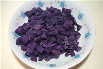 千层紫薯发糕的做法图解3