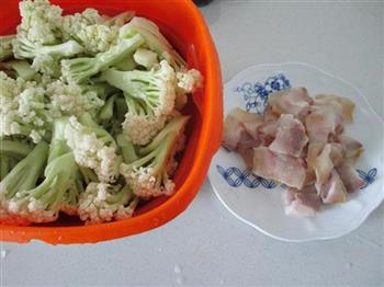 咸肉花菜干锅的做法步骤3