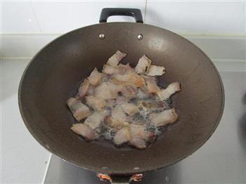 咸肉花菜干锅的做法图解5