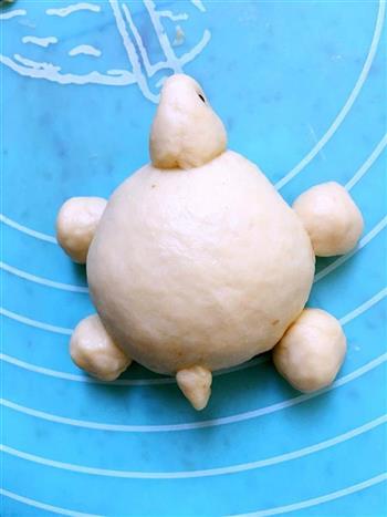 小乌龟豆沙面包的做法步骤7