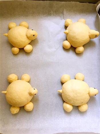 小乌龟豆沙面包的做法步骤8