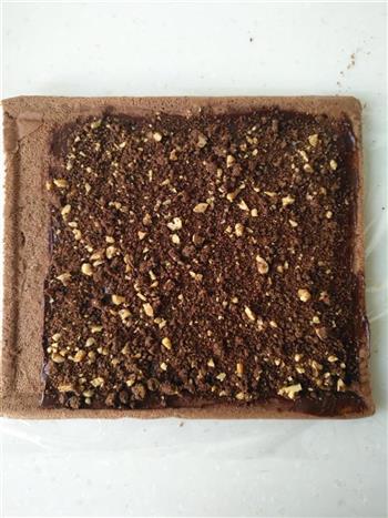 摩卡酥粒巧克力蛋糕卷的做法图解23