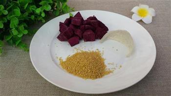 紫薯小米燕窝粥的做法步骤1