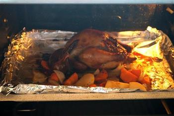 圣诞节香喷喷的脆皮烤鸡的做法步骤13