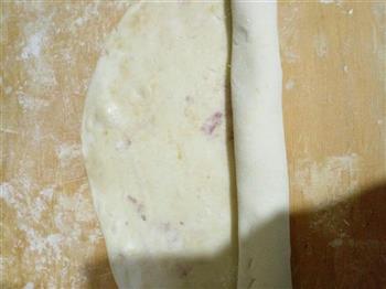 香甜咸紫薯酱馒头切片的做法图解3