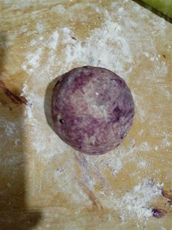 香甜咸紫薯酱馒头切片的做法图解5
