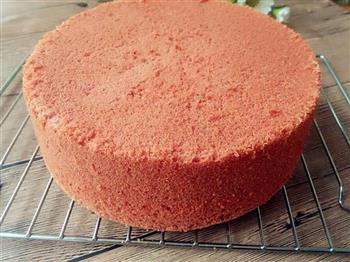 红丝绒海绵蛋糕的做法步骤6