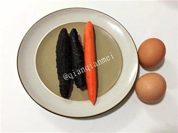 海参鸡蛋疙瘩汤的做法图解1