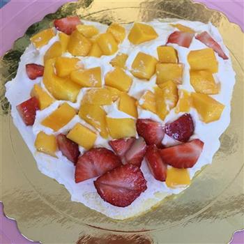心形水果奶油蛋糕的做法步骤15