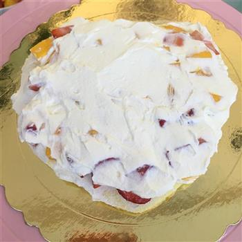 心形水果奶油蛋糕的做法步骤16