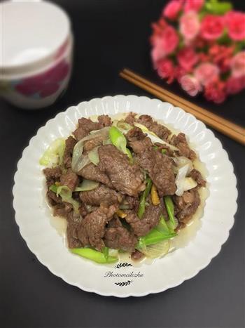 大葱爆牛肉的做法图解8