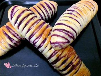 毛毛虫紫薯面包的做法图解15