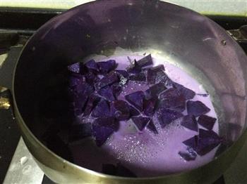 毛毛虫紫薯面包的做法步骤2