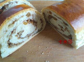 核桃葡萄干面包的做法步骤11