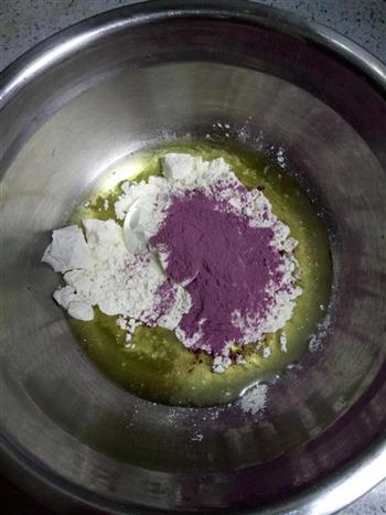 紫薯豆沙酥的做法步骤3