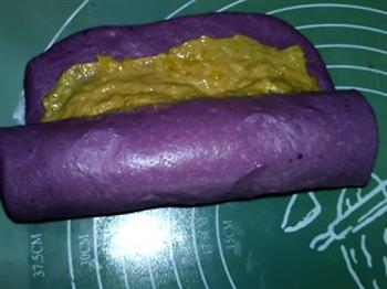花生酱香蕉紫薯土司的做法步骤13