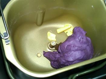 花生酱香蕉紫薯土司的做法步骤3