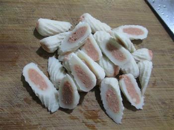 包心鱼卷炒青菜的做法步骤2