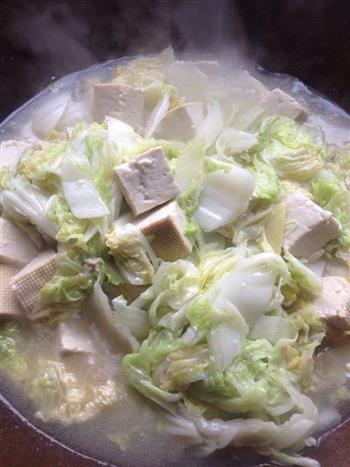 白菜炖老豆腐的做法步骤5