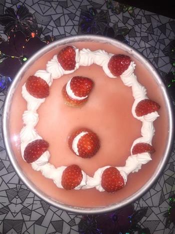 镜面草莓慕斯蛋糕的做法图解11