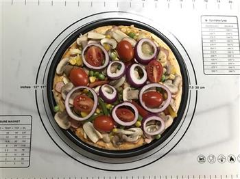 松软蘑菇披萨的做法图解13