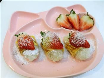 草莓芝士寿司的做法图解4