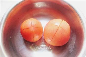 番茄鸡蛋面疙瘩汤的做法步骤1