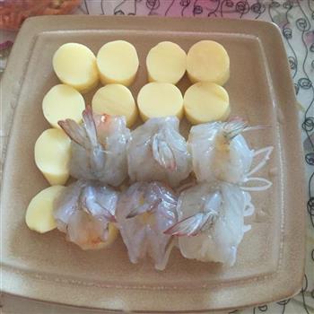 豆腐蒸虾的做法步骤1