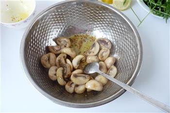 芝麻菜温拌蘑菇的做法图解4