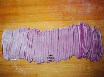 自制紫薯打卤面的做法图解3