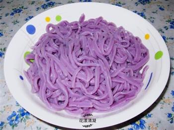 自制紫薯打卤面的做法图解5