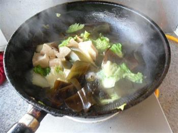 海带白菜烧豆腐的做法步骤11