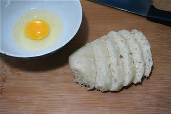 鸡蛋煎馒头的做法图解2
