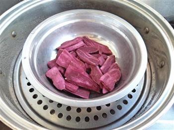 紫薯丸子小米粥的做法步骤2