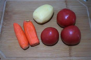 西红柿牛腩炖土豆的做法图解3