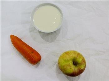 胡萝卜酸奶饮的做法图解1