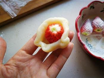 情人节甜点-草莓大福的做法步骤8